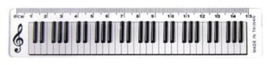 15cm Keyboard Design Music Ruler