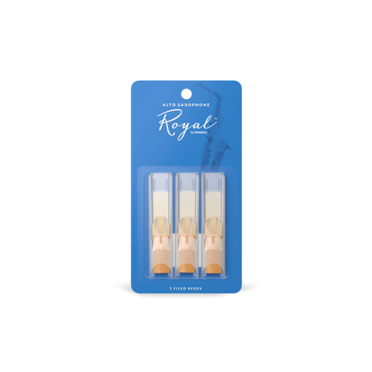 Rico Royal by D'Addario Alto Sax Reeds, Strength 2.5, 3-pack