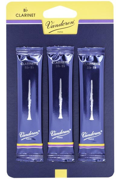 Vandoren Traditional Bb Clarinet, Pack of 3 - Strength 2.5