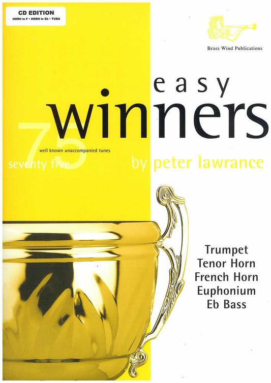 Easy Winners for Horns in F & Eb, Tuba in Eb (CD edition) Treble Clef - Sheet Music Book