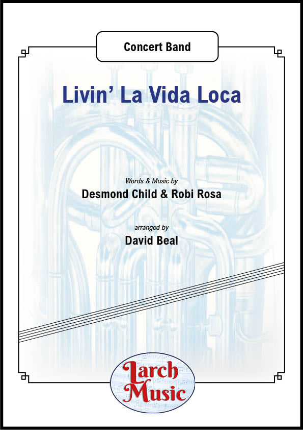 Livin' La Vida Loca - Concert Band Sheet Music Full Score & Parts - LMAM017