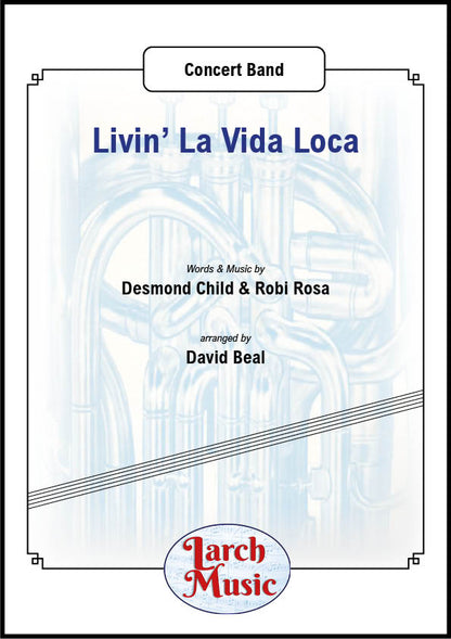 Livin' La Vida Loca - Concert Band Sheet Music Full Score & Parts - LMAM017