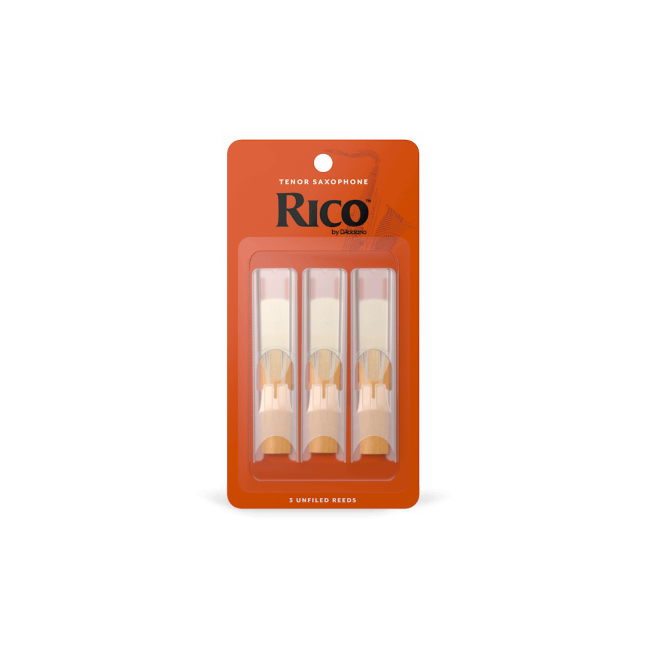 Rico by D'Addario Tenor Saxophone Reeds, Strength 3.5, 3-pack