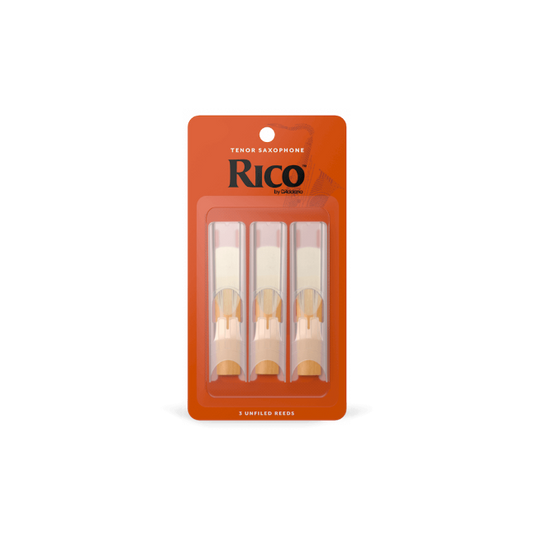 Rico by D'Addario Tenor Saxophone Reeds, Strength 2.5, 3-pack