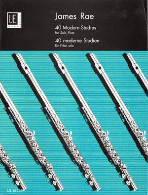 40 Modern Studies for Solo Flute - Flute Study Sheet Music Book