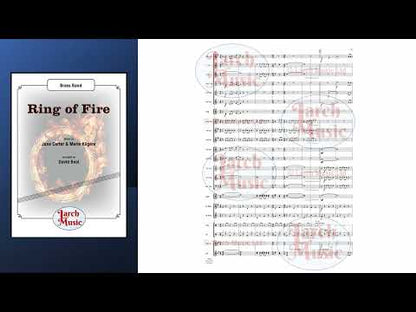 Ring of Fire - Brass Band Sheet Music Full Score & Parts - LM782