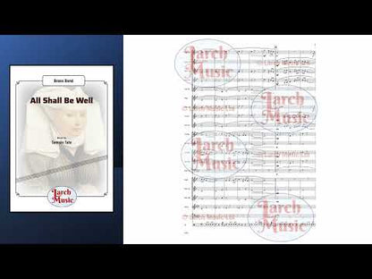 All Shall Be Well - Brass Band Sheet Music Full Score & Parts - LM931