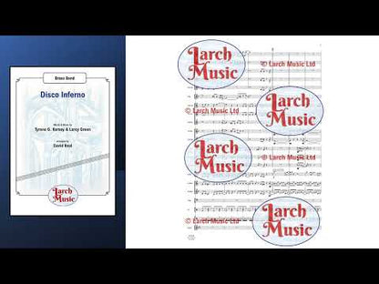 Disco Inferno - Brass Band Sheet Music Full Score & Parts - LMAM026