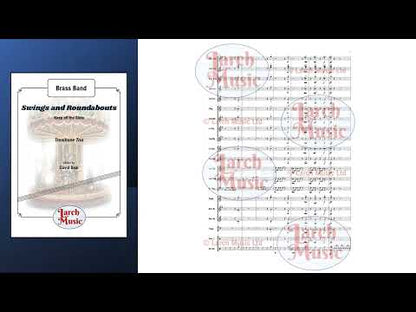 Swings and Roundabouts - Trombone Trio & Brass Band Sheet Music Full Score & Parts - LM015