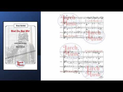 Bist Du Bei Mir - Brass Quintet Full Score & Parts - LM365