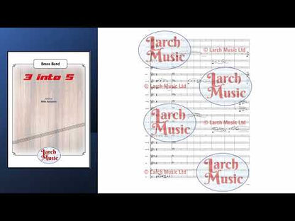 3 into 5 - Brass Band Sheet Music Full Score & Parts - LM920