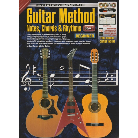 Progressive Guitar Method Beginners Book - Guitar Tutor Book