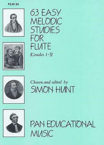 63 Easy Melodic Studies for Flute - Flute Study Sheet Music Book